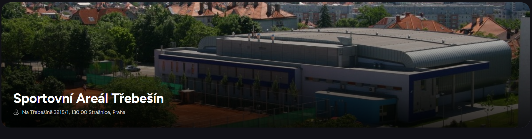 Profil Sportovní Areál Třebešín im Buchungssystem Sportelo